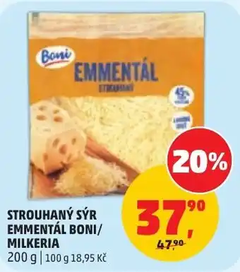 Boní strouhaný sýr emmentál