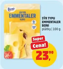 Penny Market Boni sýr typu emmentaler plátky nabídka