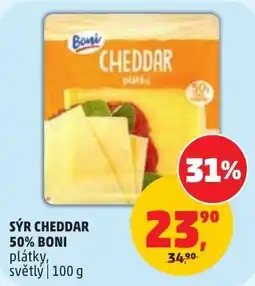 Penny Market Boni sýr cheddar plátky nabídka