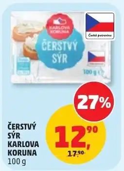 Penny Market Čerstvý sýr karlova koruna nabídka