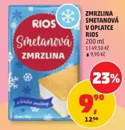 Penny Market Rios smetanová zmrzlina nabídka