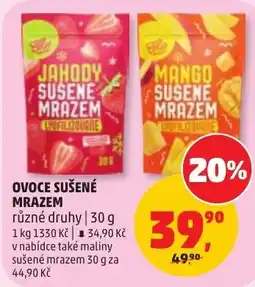 Penny Market Jahody susené mrazem nabídka