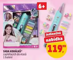 Penny Market Sada korálků zaplétacích do vlasů nabídka