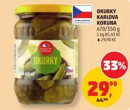 Penny Market Karlová Koruna okurky nabídka