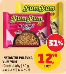 Penny Market Yum Yum instantní polévka nabídka