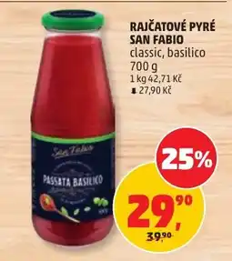 Penny Market San Fabio rajčatové pyré classic basilico nabídka