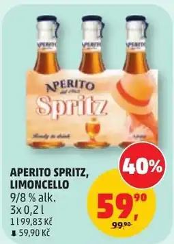 Penny Market Aperito Spritz, Limoncello nabídka