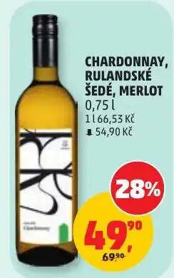 Penny Market Chardonnay, Rulandské sedé, Merlot nabídka