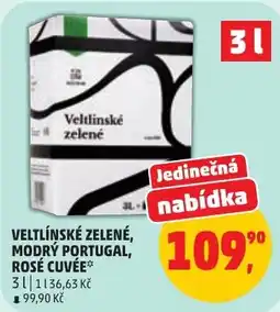 Penny Market Veltlínské zelené, modrý portugal, rosé cuvée nabídka