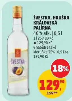 Penny Market Švestka hruška královská palírna nabídka