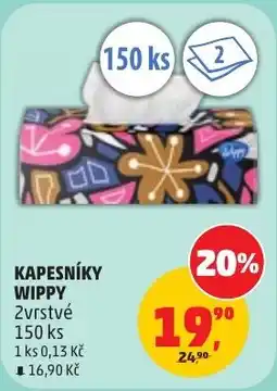 Penny Market Kapesníky Wippy 2vrstvé nabídka