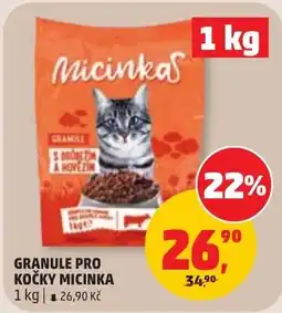 Penny Market Micinka granule pro kočky nabídka