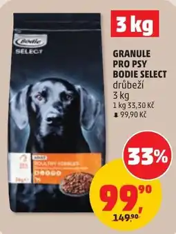 Penny Market Bodie Select granule pro psy drůbeží nabídka