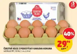 Penny Market Čerstvá vejce z podestýlky karlova koruna nabídka
