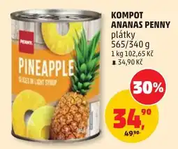 Penny Market Penny kompot ananas plátky nabídka