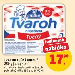 Penny Market Milko tvaroh tučný nabídka