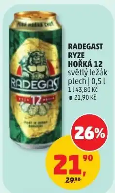 Penny Market Radegast rye hořká 12 nabídka