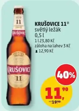 Penny Market Krušovice 11 světlý ležák nabídka