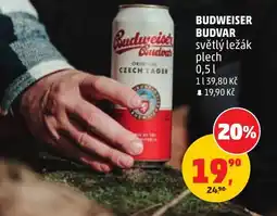 Penny Market Budweiser budvar světlý ležák plech nabídka