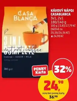 Penny Market Casa Blanca kávový nápoj casablanca 3v1, 2v1 nabídka