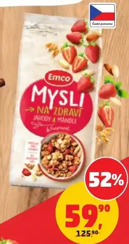 Penny Market Emco mysli na zdraví jahody a mandle nabídka
