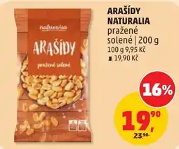 Penny Market Naturalia arašidy pražené solené nabídka