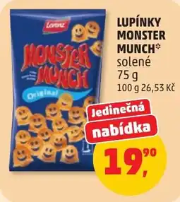 Penny Market Lorenz lupínky monster munch solené nabídka