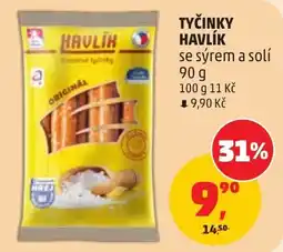 Penny Market Havlík tyčinky se sýrem a solí nabídka