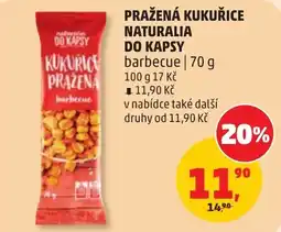 Penny Market Naturalia pražená kukurice do kapsy barbecue nabídka