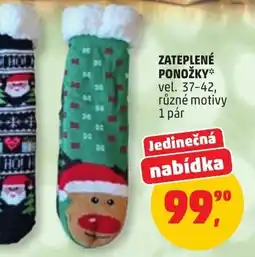 Penny Market Zateplené ponožky nabídka