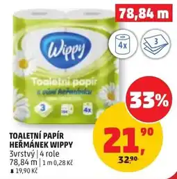 Penny Market Wippy toaletní papír nabídka