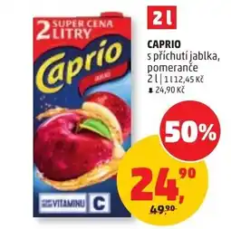 Penny Market Caprio s příchutí jableka, pomeranče nabídka
