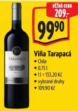 Albert Vína Tarapacá nabídka