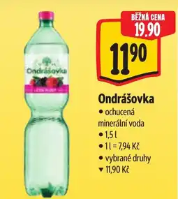 Albert Ondrášovka ochucená minerální voda nabídka