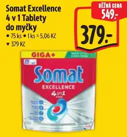 Albert Somat Excellence 4 v 1 Tablety do myčky nabídka