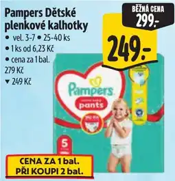 Albert Pampers dětské plenkové kalhotky nabídka