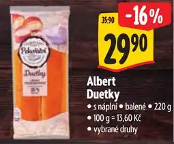 Albert Albert Duetky nabídka