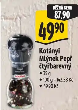 Albert Kotányi Mlýnek Pepř čtyřbarevný nabídka