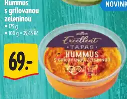 Albert albert excellent tapas hummus s grilovanou zeleninou nabídka