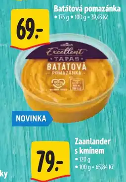 Albert Excellent batátová pomazánka nabídka