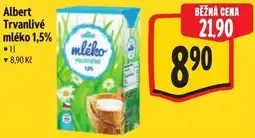 Albert Albert trvanlivé mléko 1,5% nabídka