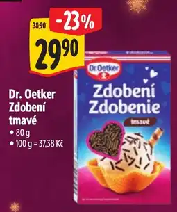 Albert Dr. Oetker Zdobení tmavé nabídka