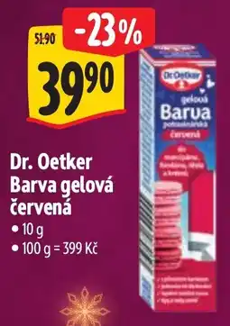 Albert Dr. Oetker Barva gelová červená nabídka