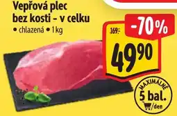 Albert Vepřová plec bez kosti - v celku nabídka