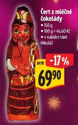 Albert Čert z mléčné čokolády nabídka