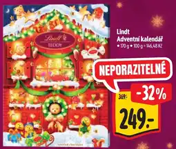 Albert Lindt adventní kalendář nabídka