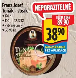 Albert Franz Josef Tuňák - steak nabídka