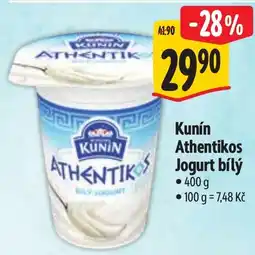 Albert Kunín Athentikos Jogurt bílý nabídka