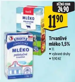 Albert Madeta Trvanlivé mléko 1,5% nabídka