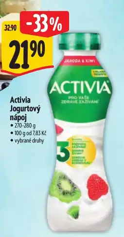 Albert Activia jogurtový nápoj nabídka
